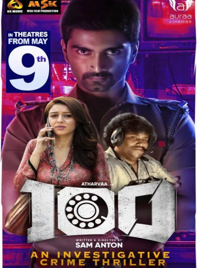 100 (2021) New South Full Movie Dual Audio [Hindi And Tamil] poster