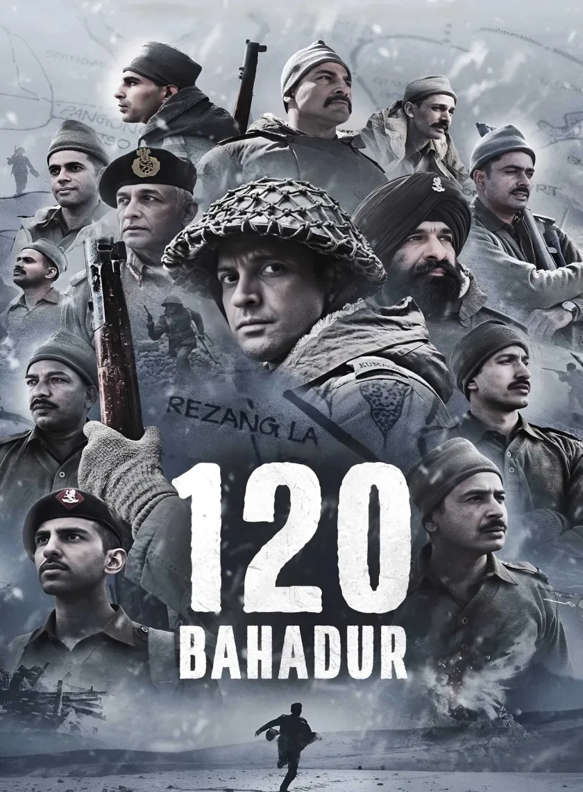 120 Bahadur (2025) Bollywood Hindi Movie HD ESub poster