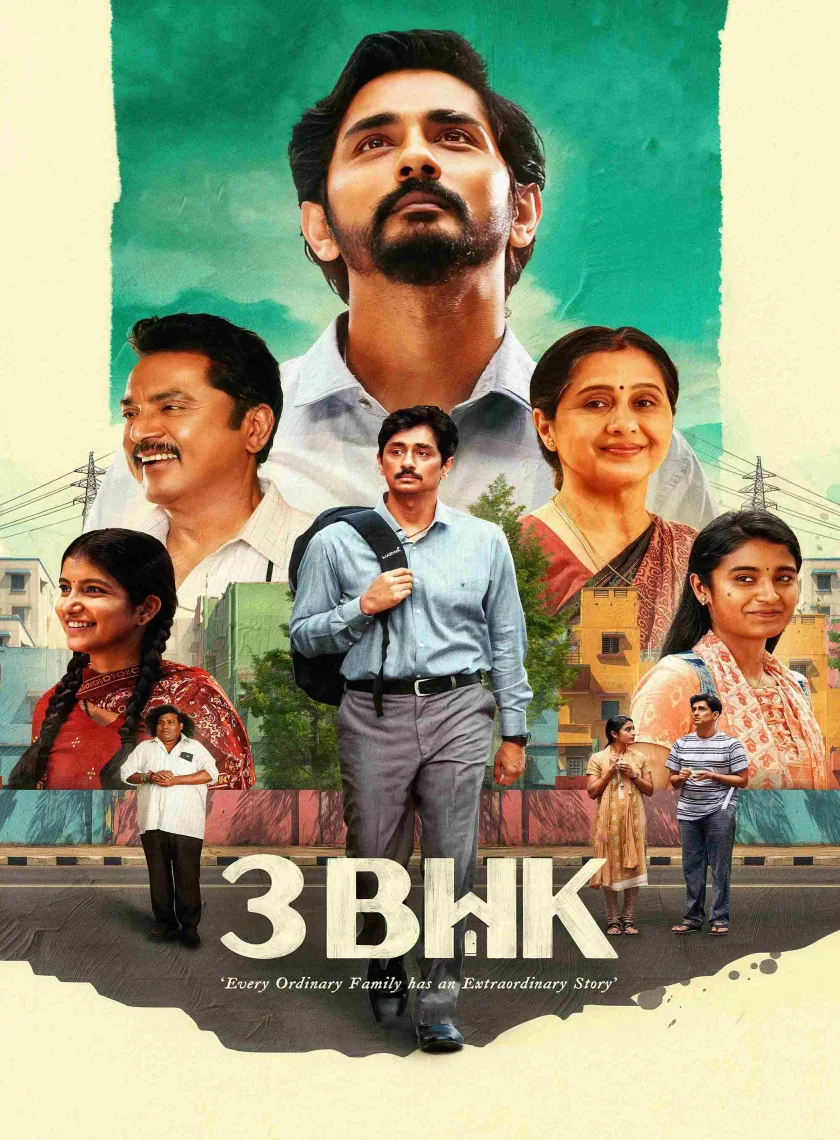 3BHK (2025) (Hindi + Tamil) Dual Audio UnCut South Movie HD ESub poster