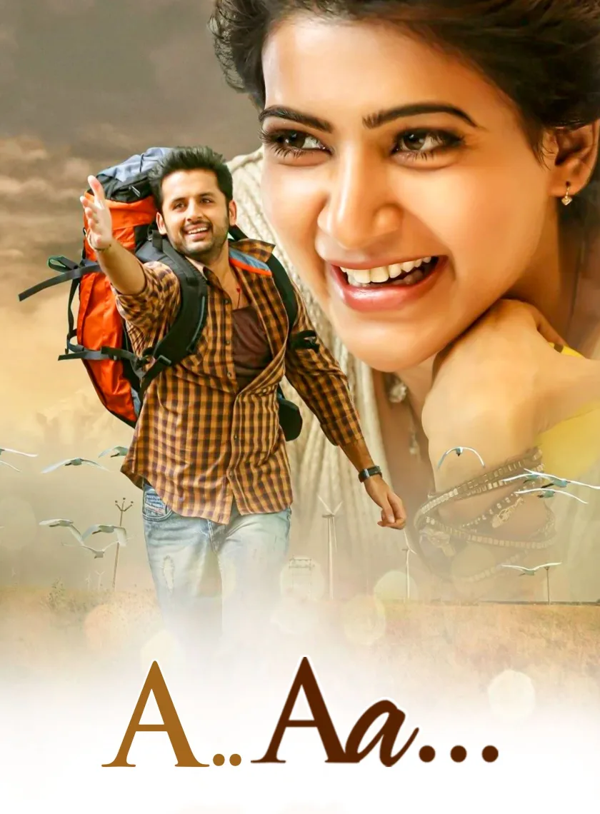 A Aa (2016) (Hindi + Telugu) Dual Audio UnCut South Movie HD poster