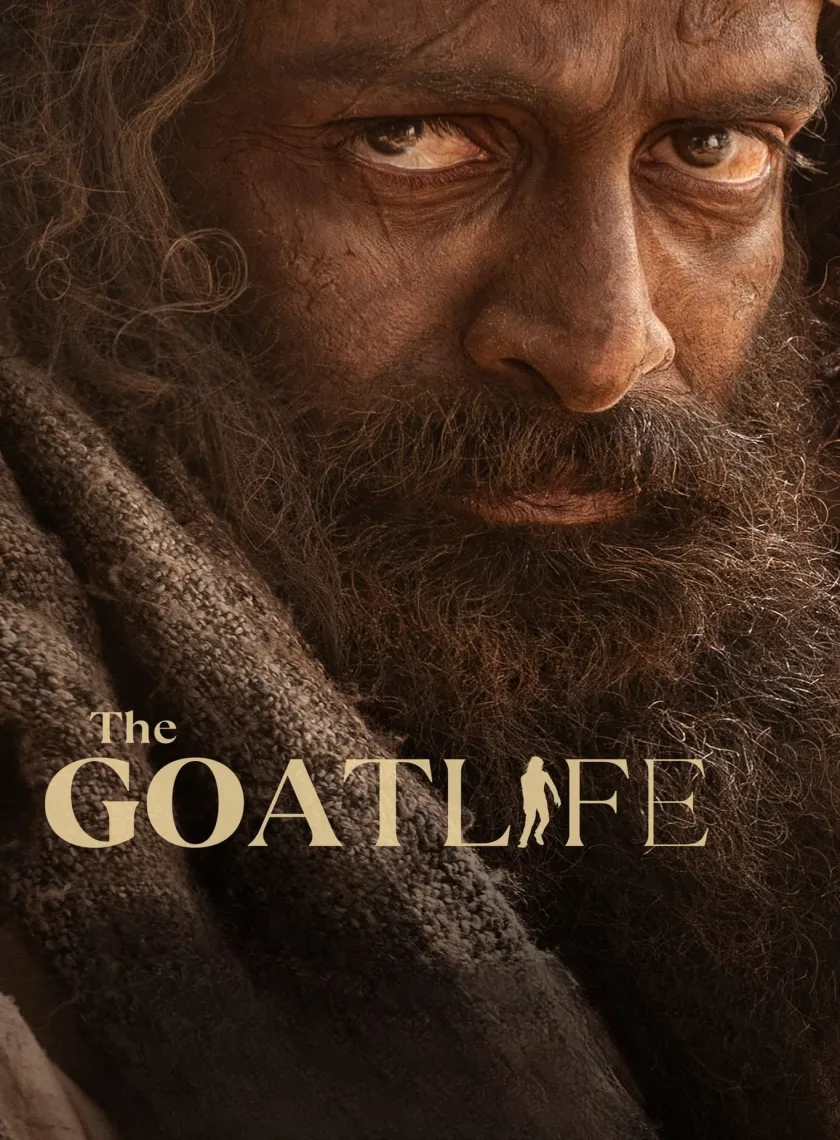 Aadujeevitham - The Goat Life (2024) (Hindi + Malayalam) Dual Audio UnCut Movie HD ESub poster