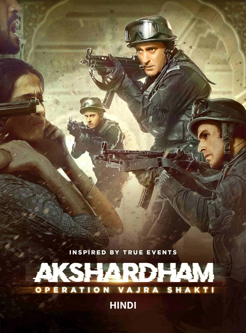 Akshardham - Operation Vajra Shakti (2025) Bollywood Hindi Movie HD ESub poster