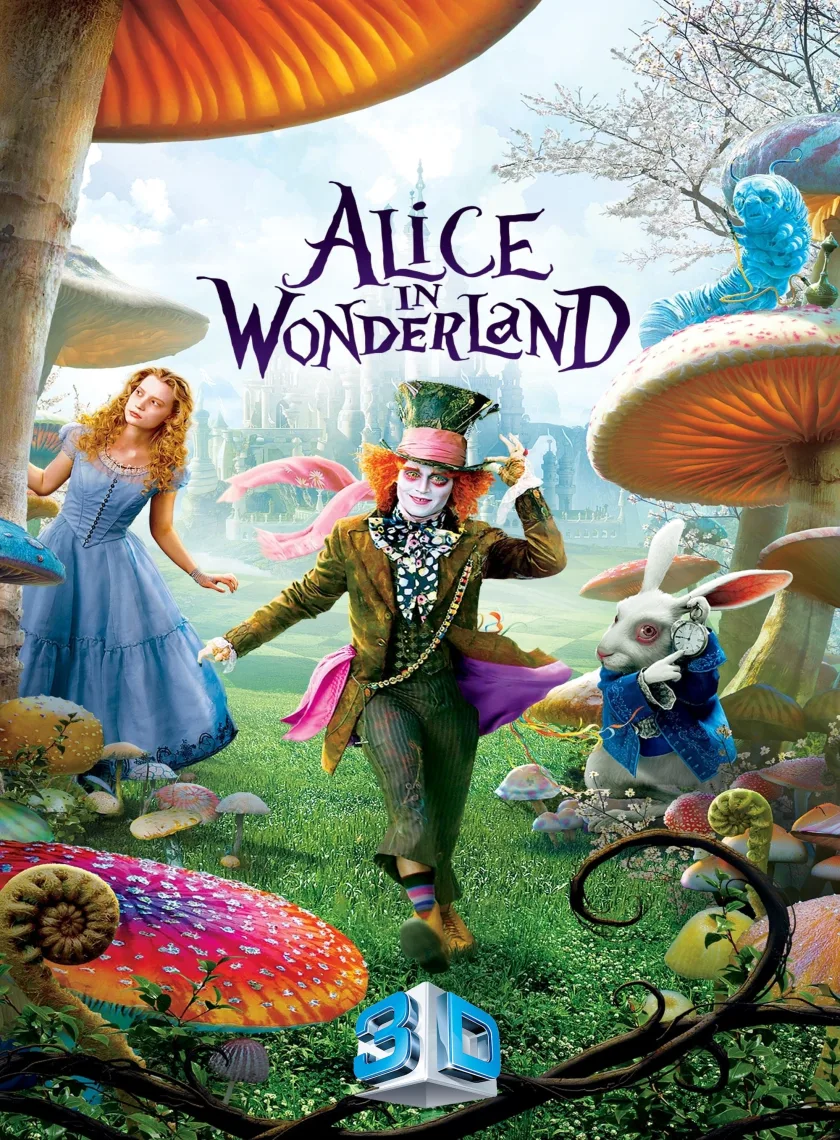 Alice in Wonderland (2010) (Hindi + English) Dual Audio Movie BluRay HD ESub poster