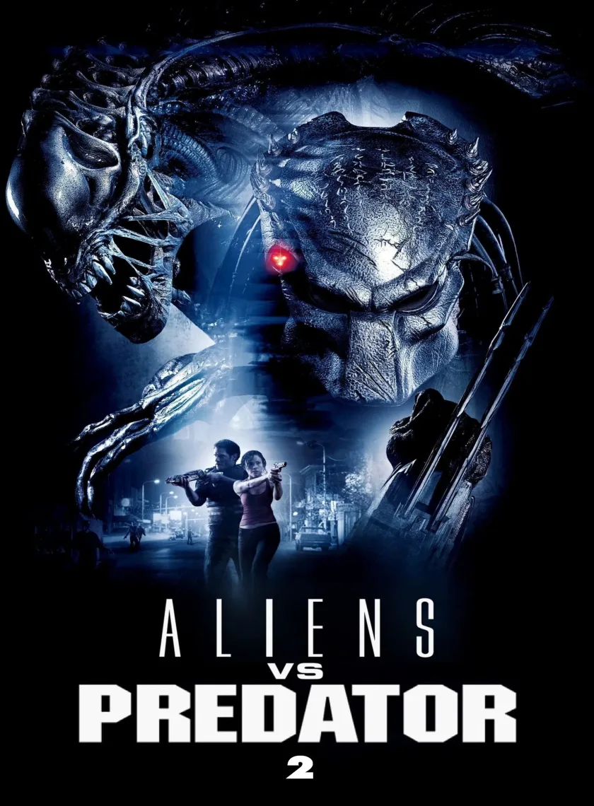 Aliens Vs Predator - Requiem (2007) (Hindi + English) Dual Audio Hollywood Movie BluRay HD ESub poster