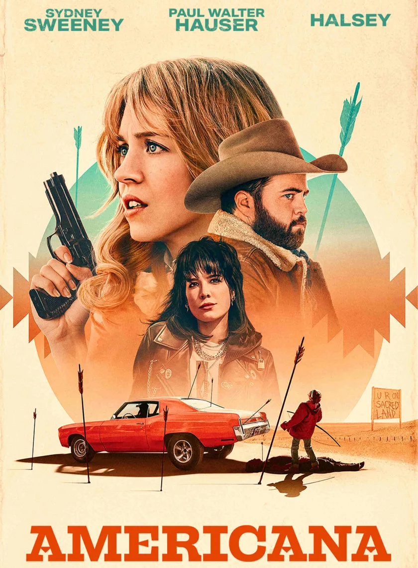 Americana (2023) (Hindi + English) Dual Audio Hollywood Movie BluRay HD ESub poster