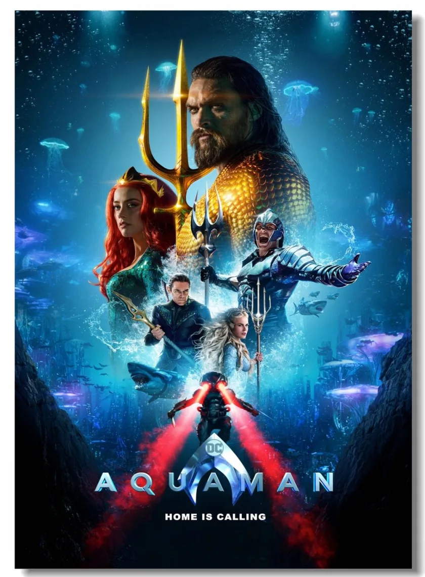 Aquaman (2018) {Hindi + English} Dual Audio Hollywood Movie IMAX BluRay HD ESub poster