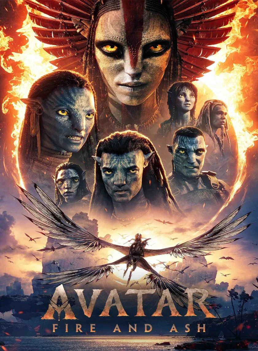 Avatar - Fire and Ash (2025) (Hindi + English) Dual Audio Hollywood Movie HD ESub poster