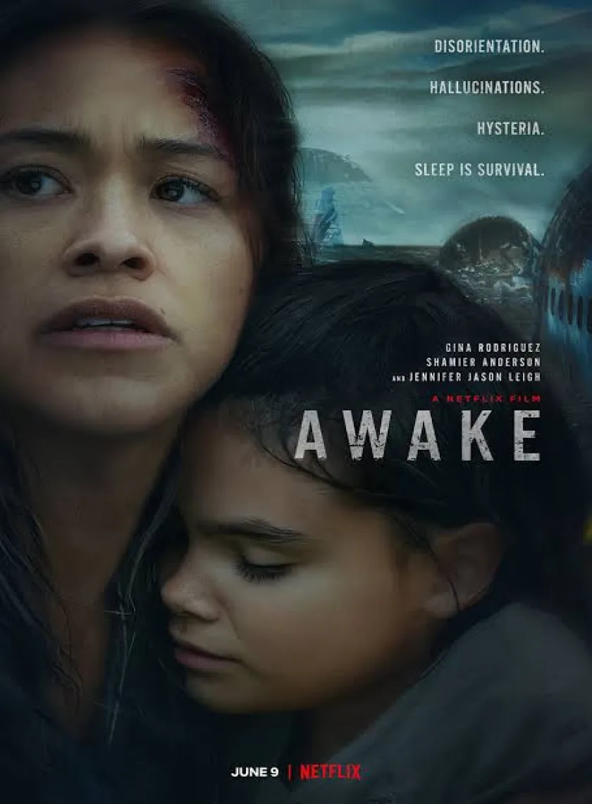Awake (2021) New Hollywood Full Movie Dual Audio [Hindi And English] HD poster