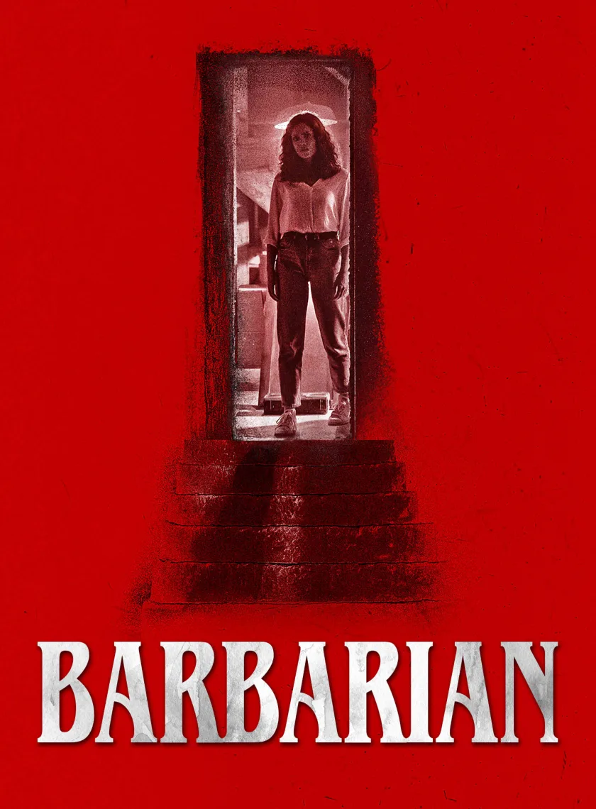 Barbarian (2022) (Hindi + English) Dual Audio Hollywood Movie BluRay HD ESub poster