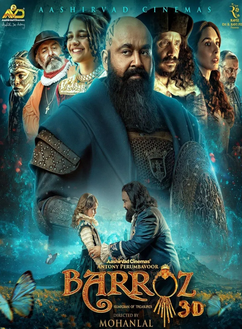 Barroz - Guardian of Treasures (2024) (Hindi + Malayalam) Dual Audio UnCut South Movie HD ESub poster