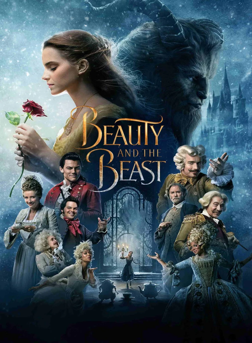 Beauty and the Beast (2017) (Hindi + English) Dual Audio Hollywood Movie BluRay HD ESub poster