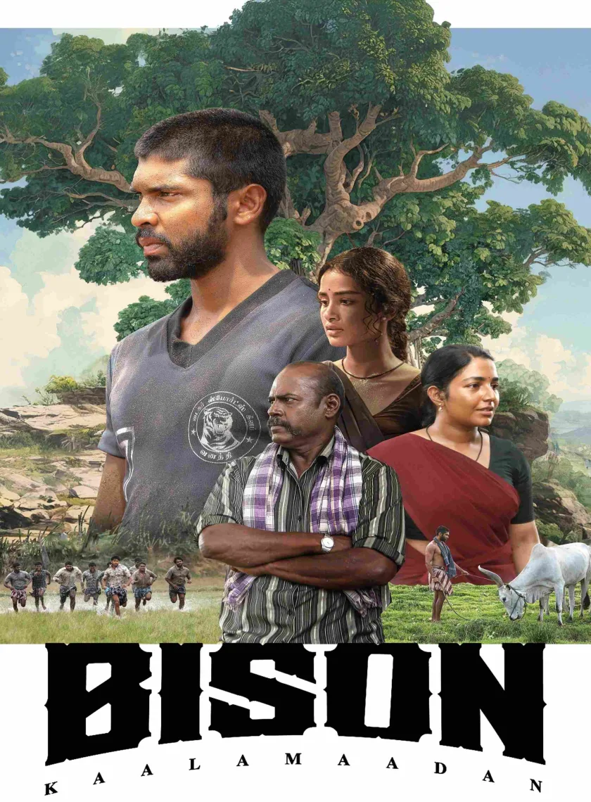 Bison Kaalamaadan (2025) (Hindi + Tamil) Dual Audio UnCut South Movie HD ESub poster
