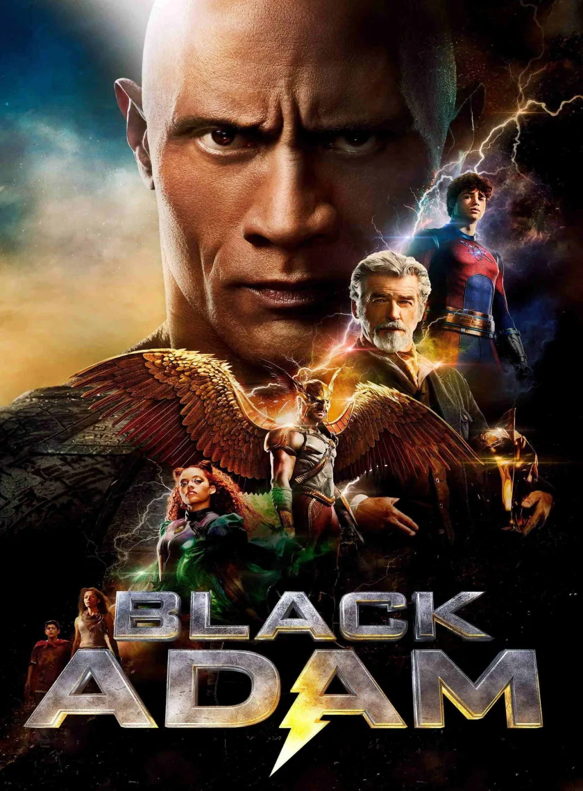Black Adam (2022) (Hindi + English) Dual Audio Hollywood Movie BluRay HD ESub poster