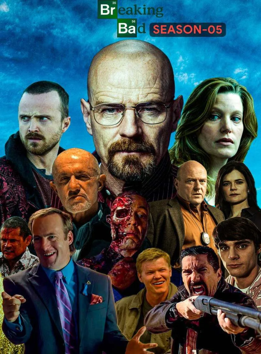 Breaking Bad S05 (2012) {Hindi + English} Dual Audio Completed BluRay HEVC ESub poster