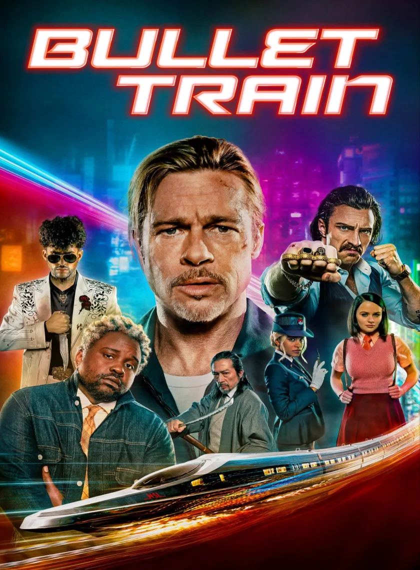 Bullet Train (2022) (Hindi + English) Hollywood Dual Audio Movie BluRay HD ESub poster