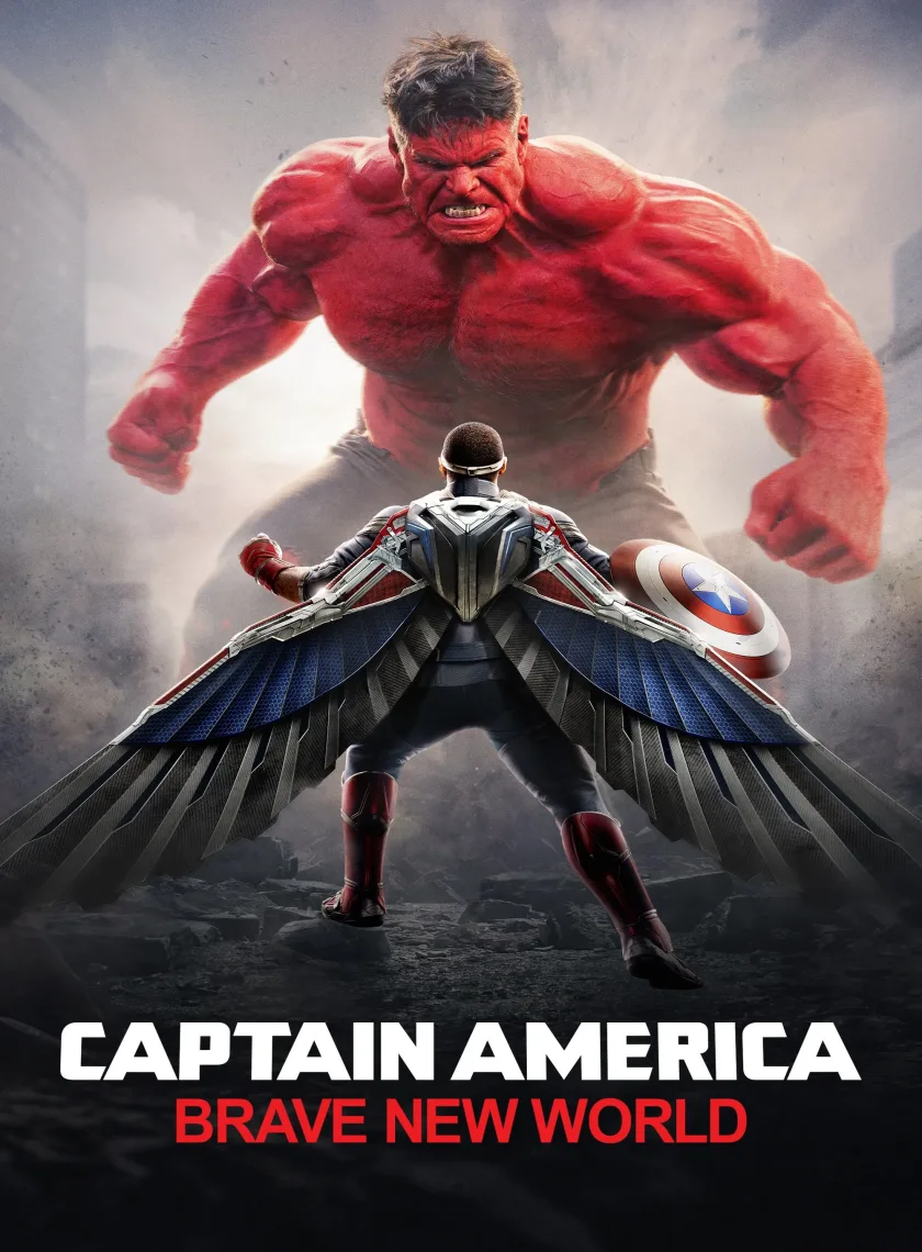 Captain America - Brave New World (2025) (Hindi + English) Dual Audio MCU Movie HD poster