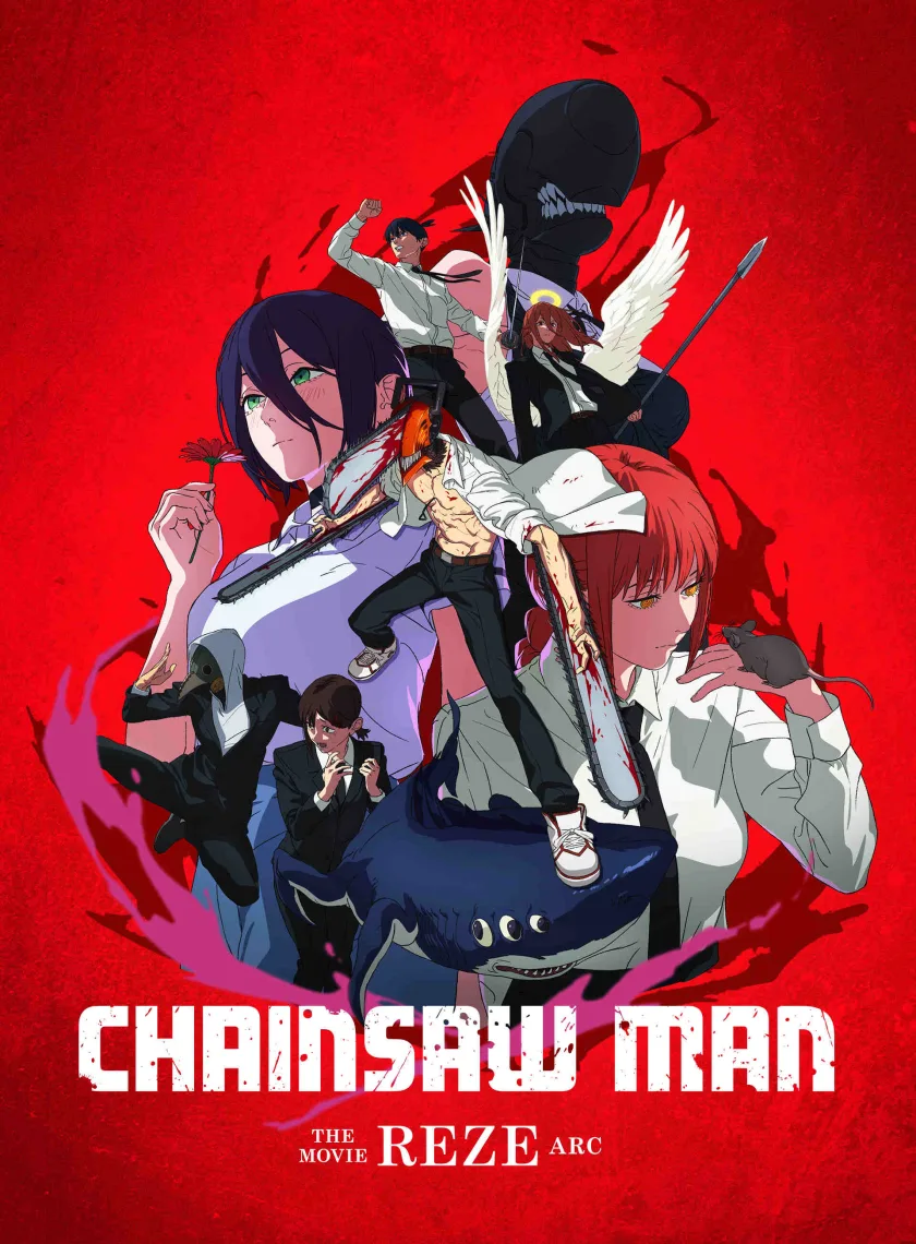 Chainsaw Man - The Movie Reze Arc (2025) (Hindi + English) Dual Audio Animated Movie HD ESub poster