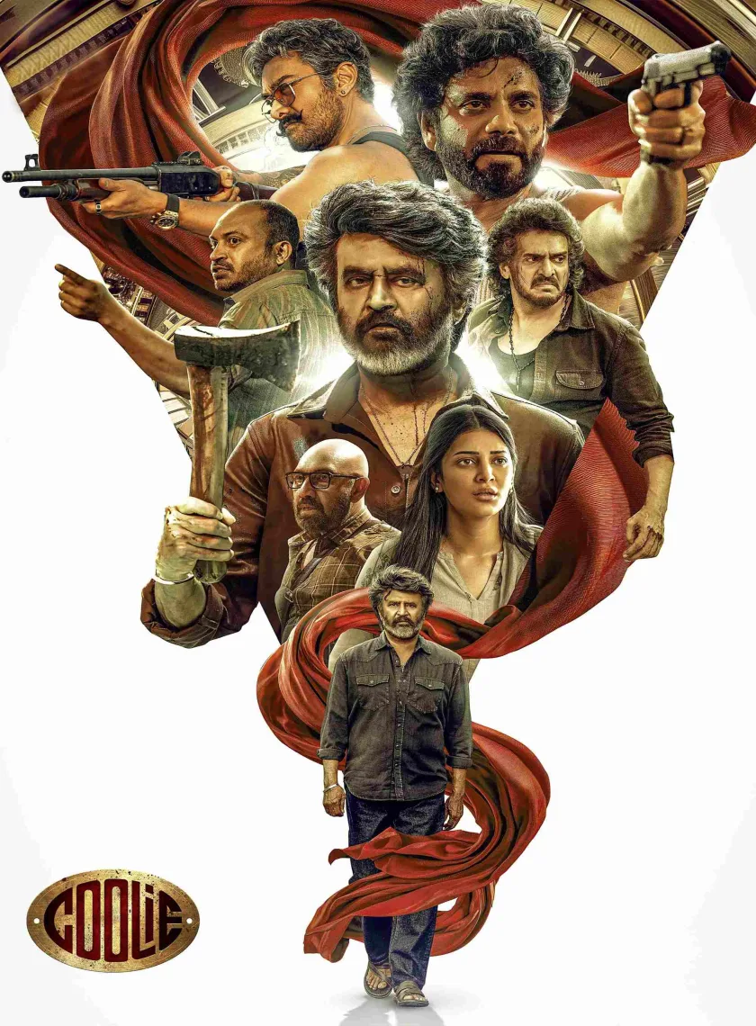 Coolie (2025) (Hindi + Tamil) Dual Audio UnCut South Movie HD ESub poster