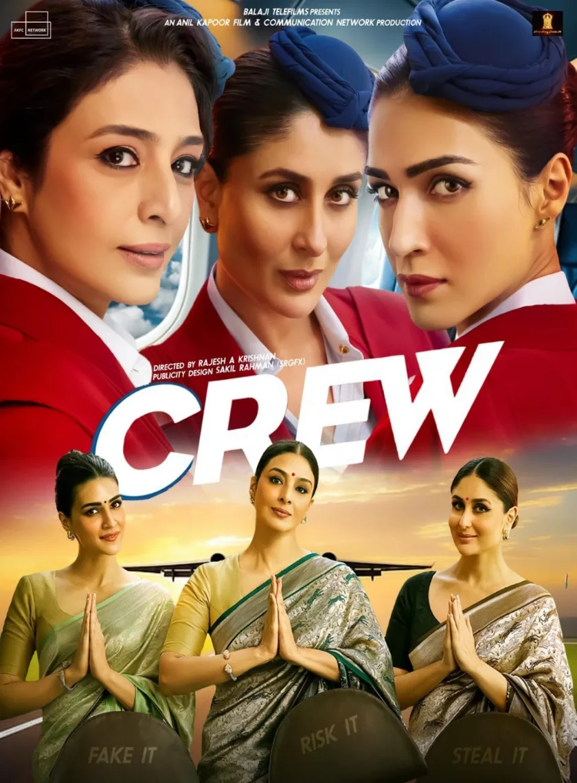 Crew (2024) Bollywood Hindi Movie HD ESub poster