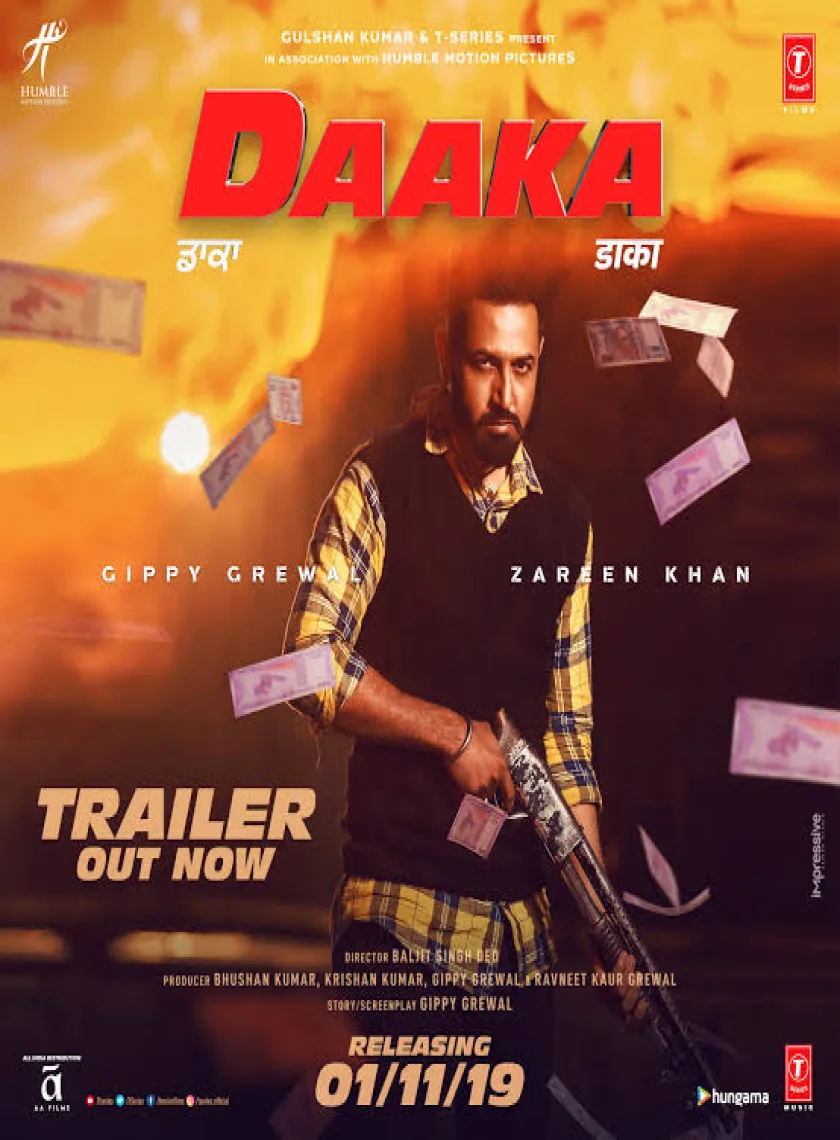 Daaka (2019) New Panjabi Full Movie Dual Audio [Hindi + Panjabi] HD poster