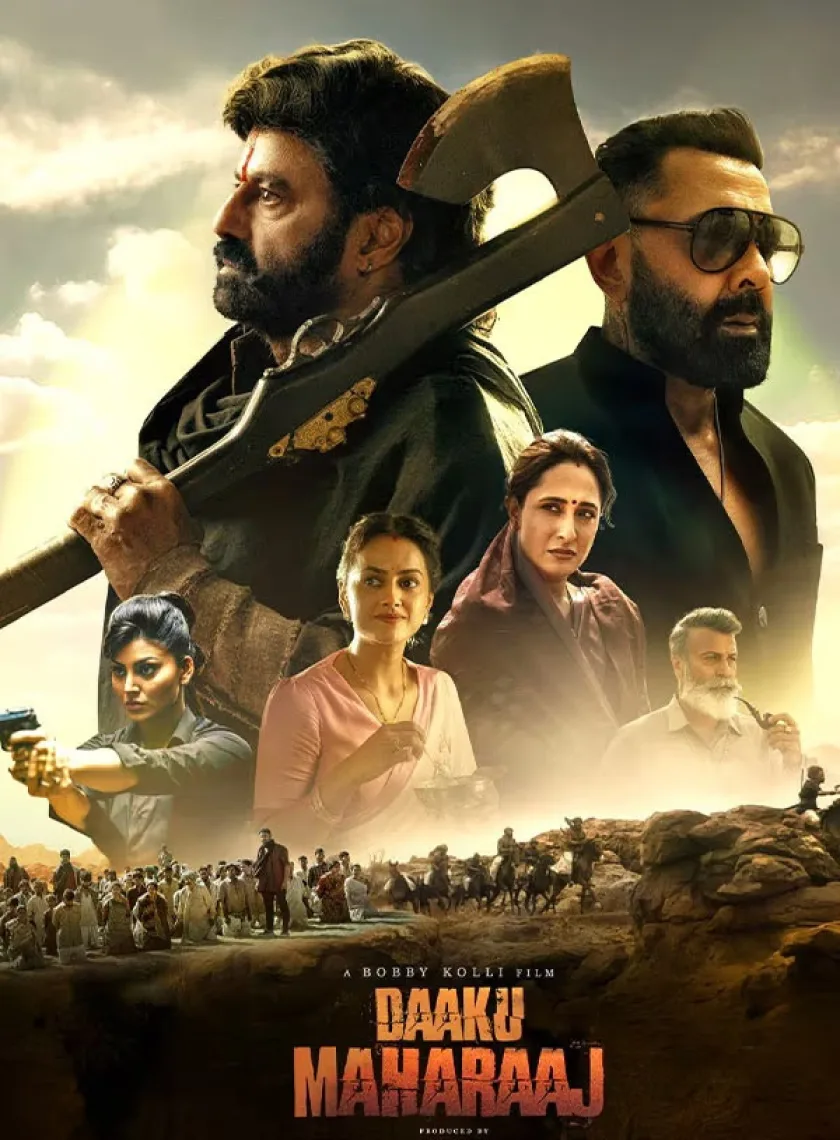 Daaku Maharaaj (2025) (Hindi + Telugu) Dual Audio UnCut South Movie HD ESub poster