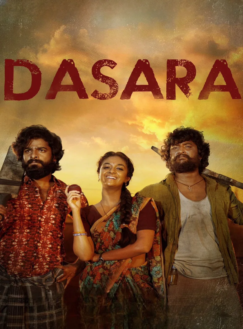 Dasara (2023) (Hindi + Telugu) Dual Audio UnCut South Movie HD ESub poster