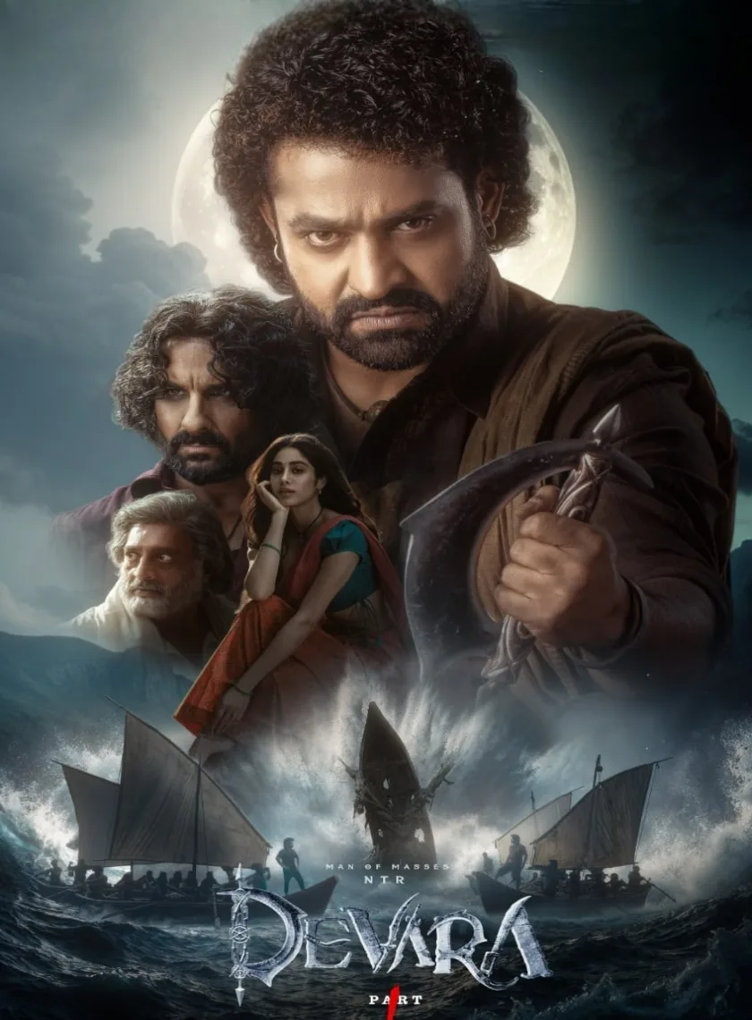 Devara - Part 1 (2024) (Hindi  + Telugu) Dual Audio UnCut South Movie HD ESub poster