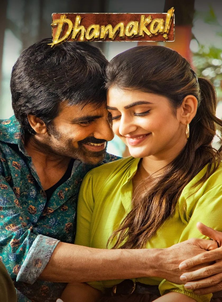 Dhamaka (2022) (Hindi + Telugu) Dual Audio UnCut South Movie HD ESub poster