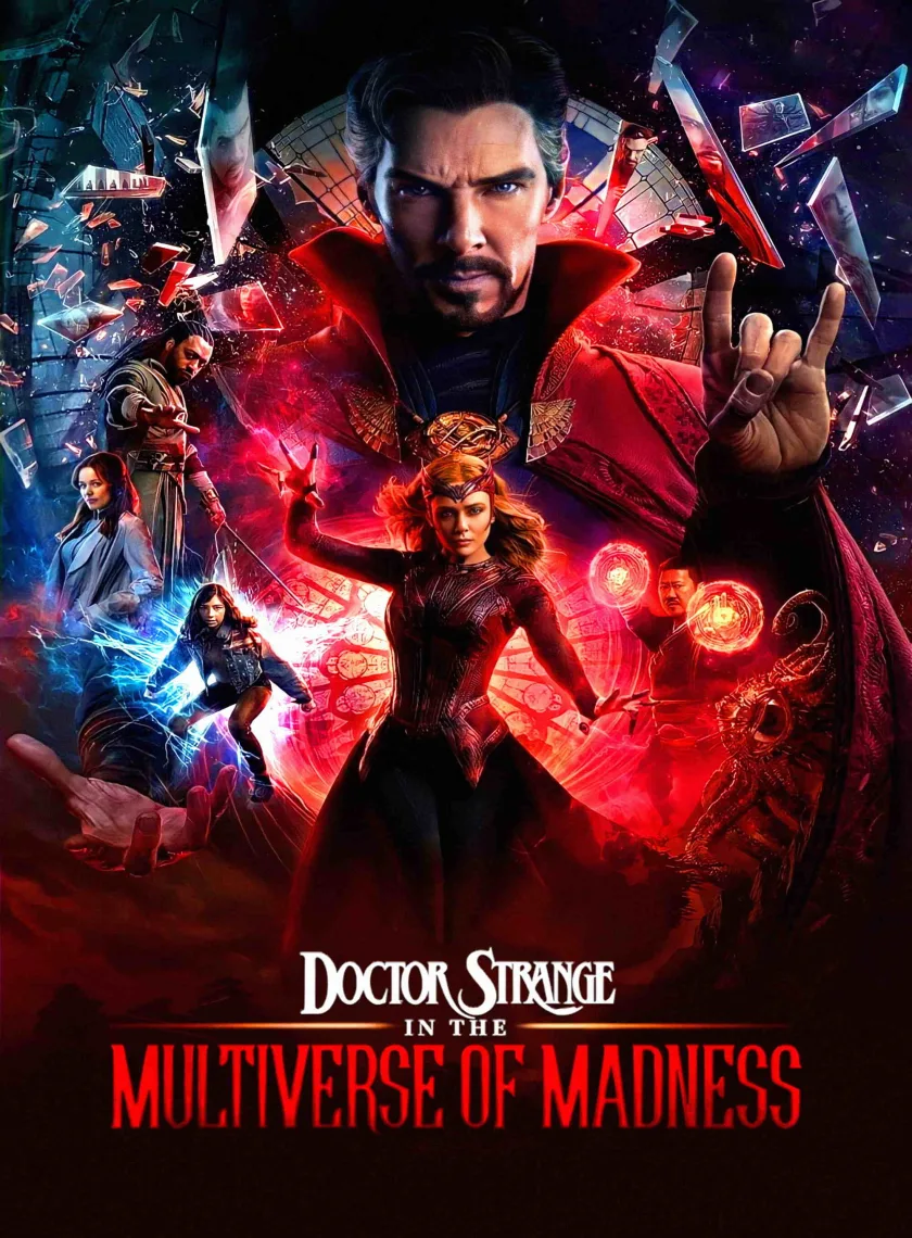 Doctor Strange in the Multiverse of Madness (2022) (Hindi + English) Dual Audio MCU Hollywood Movie BluRay HD ESub poster