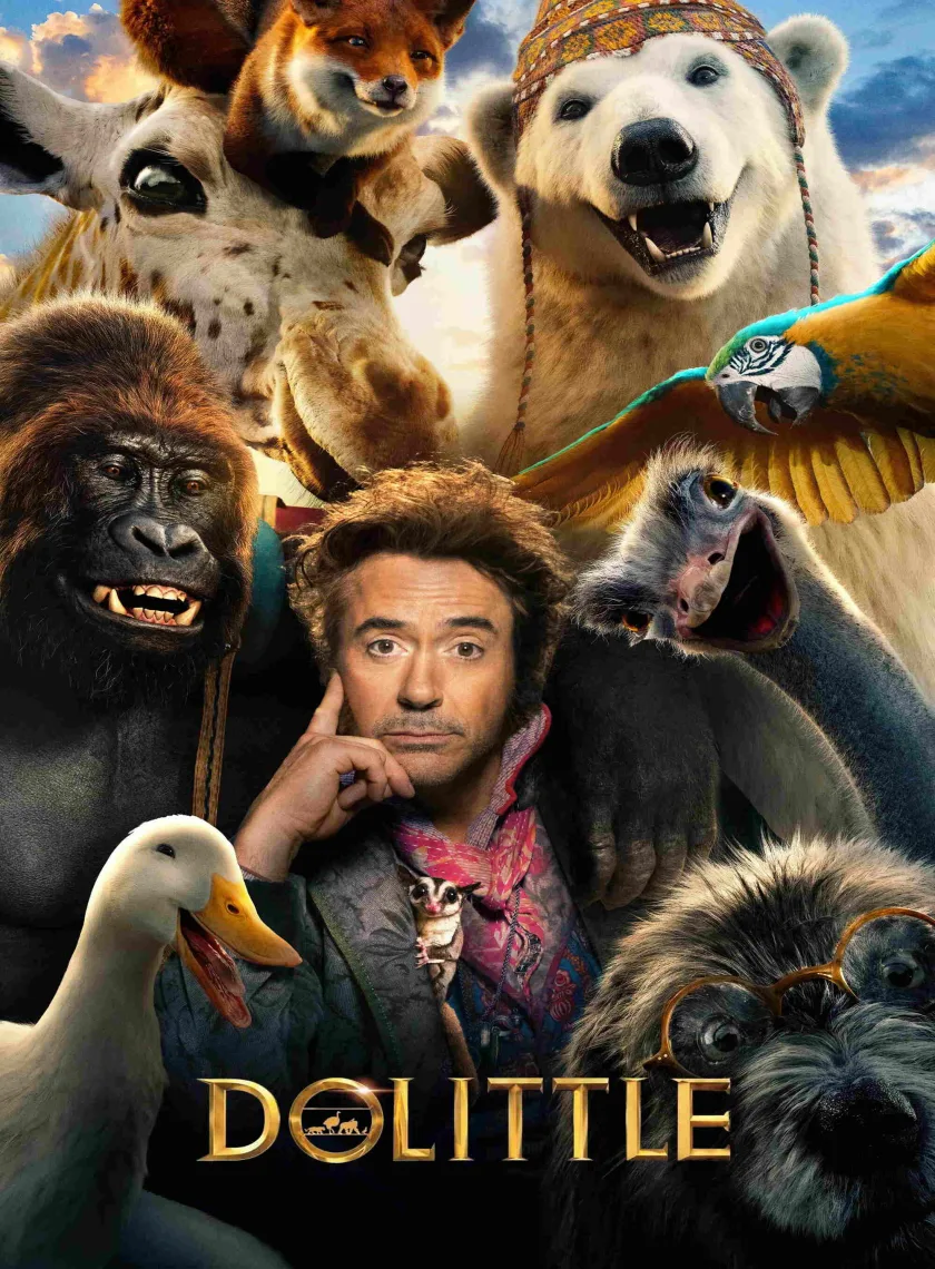 Dolittle (2020) (Hindi + English) Dual Audio Hollywood Movie BluRay HD ESub poster