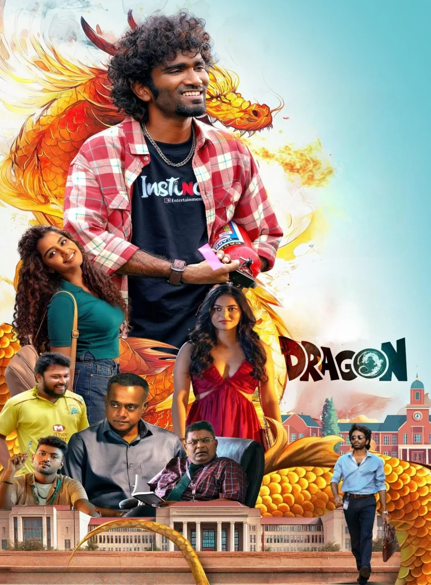 Dragon (2025) (Hindi + Tamil) Daul Audio UnCut South Movie HD ESub poster