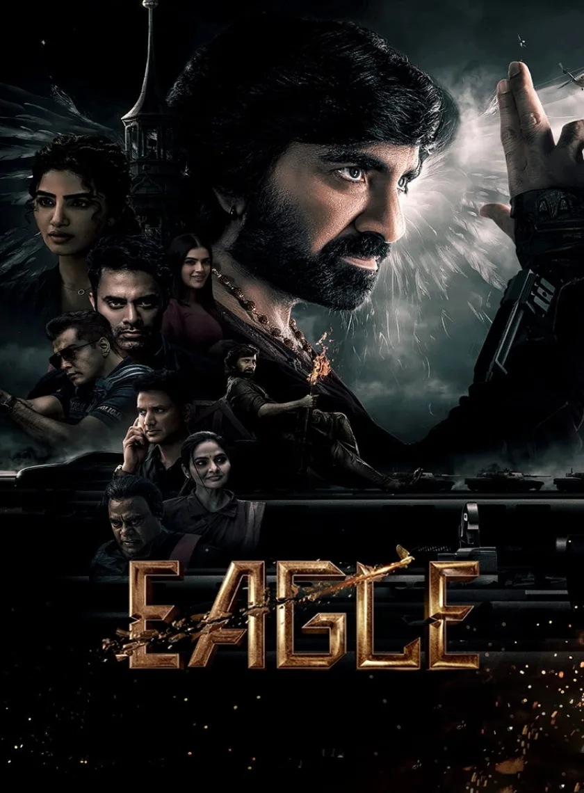 Eagle (2024) (Hindi + Telugu) Dual Audio UnCut South Movie HD ESub poster