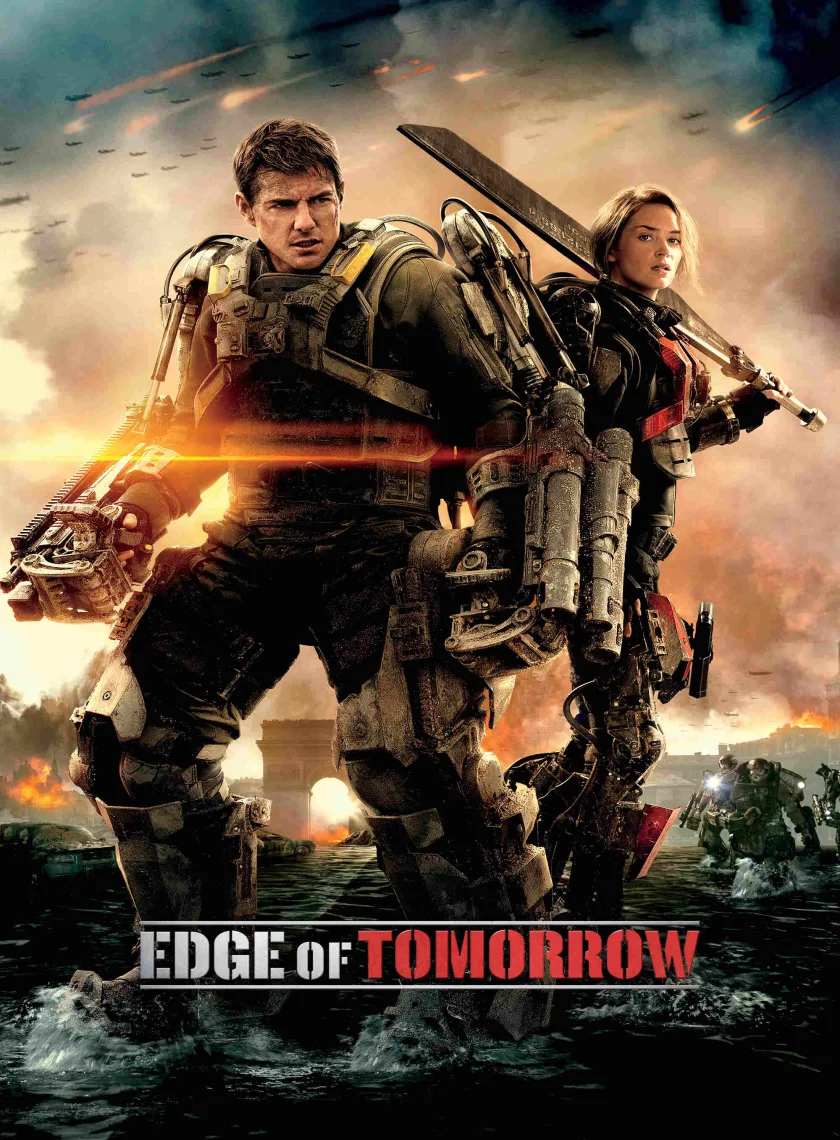Edge of Tomorrow (2014) (Hindi + English) Dual Audio Hollywood Movie BluRay HD ESub poster