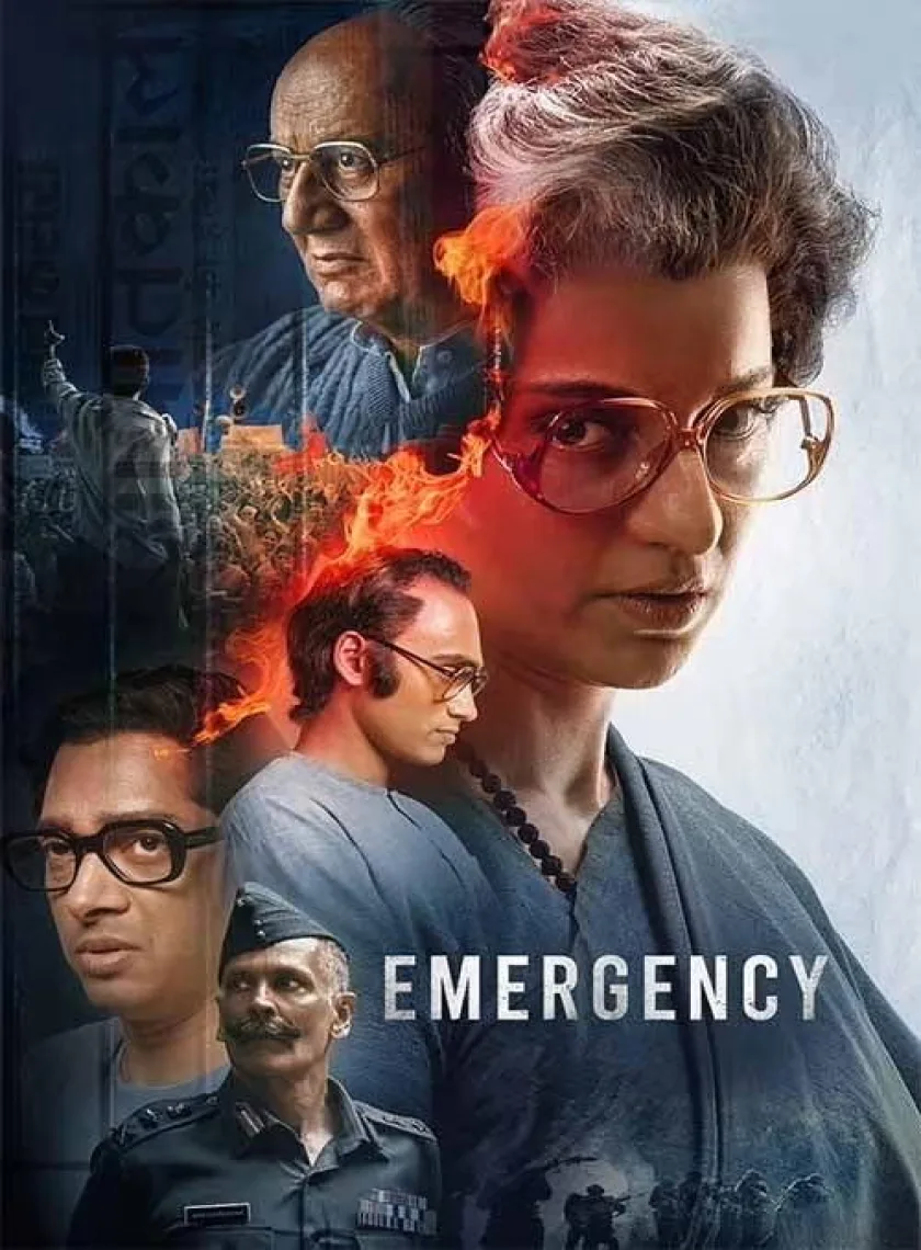 Emergency (2025) Bollywood Hindi Movie HD ESub poster