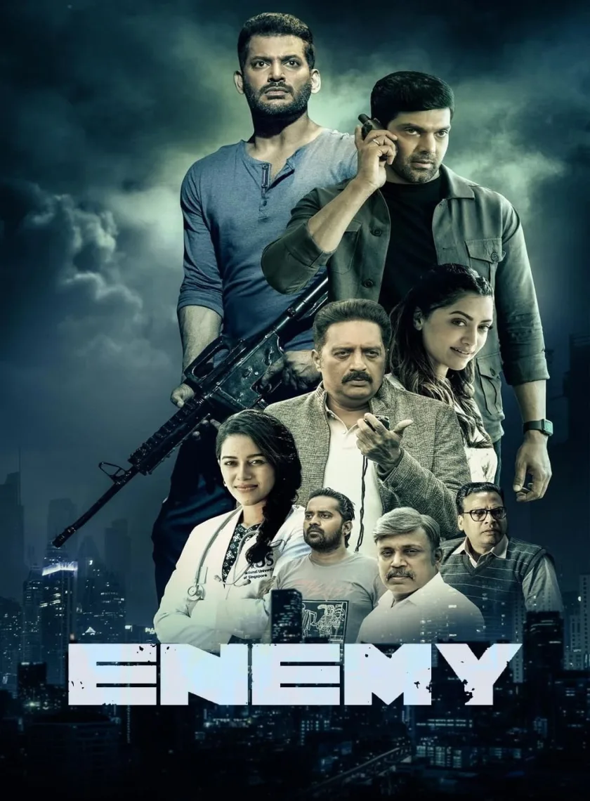 Enemy (2021) (Hindi + Tamil) Dual Audio UnCut South Movie HD ESub poster