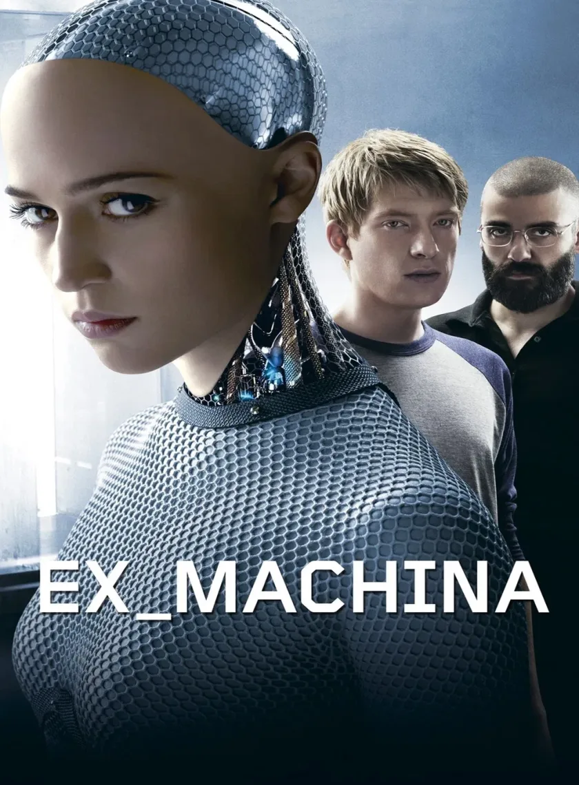 Ex Machina (2014) (Hindi + English) Dual Audio Hollywood Movie BluRay HD ESub poster