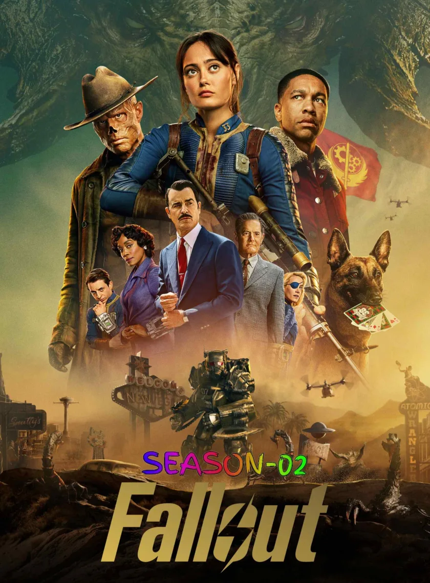 Fallout S02 (2026) (Hindi + English) Dual Audio Completed Web Series HEVC ESub poster