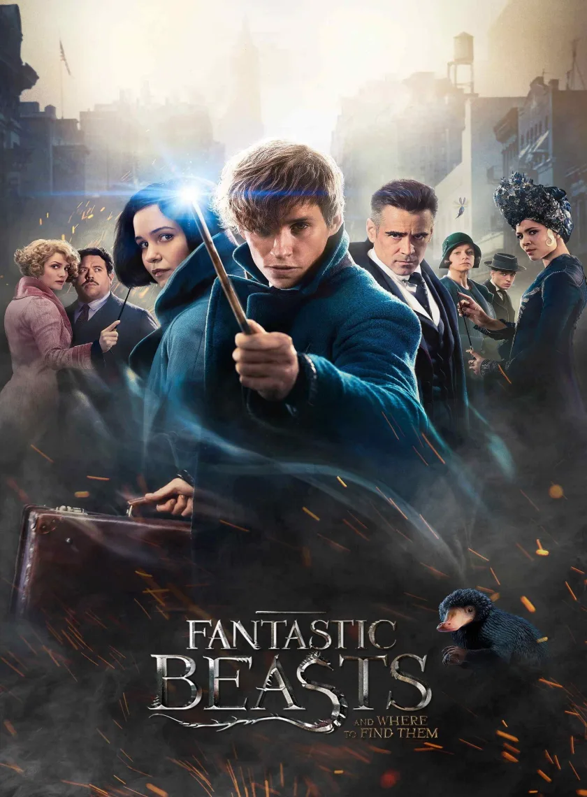 Fantastic Beasts and Where to Find Them (2016) (Hindi + English) Dual Audio Hollywood Movie BluRay HD ESub poster
