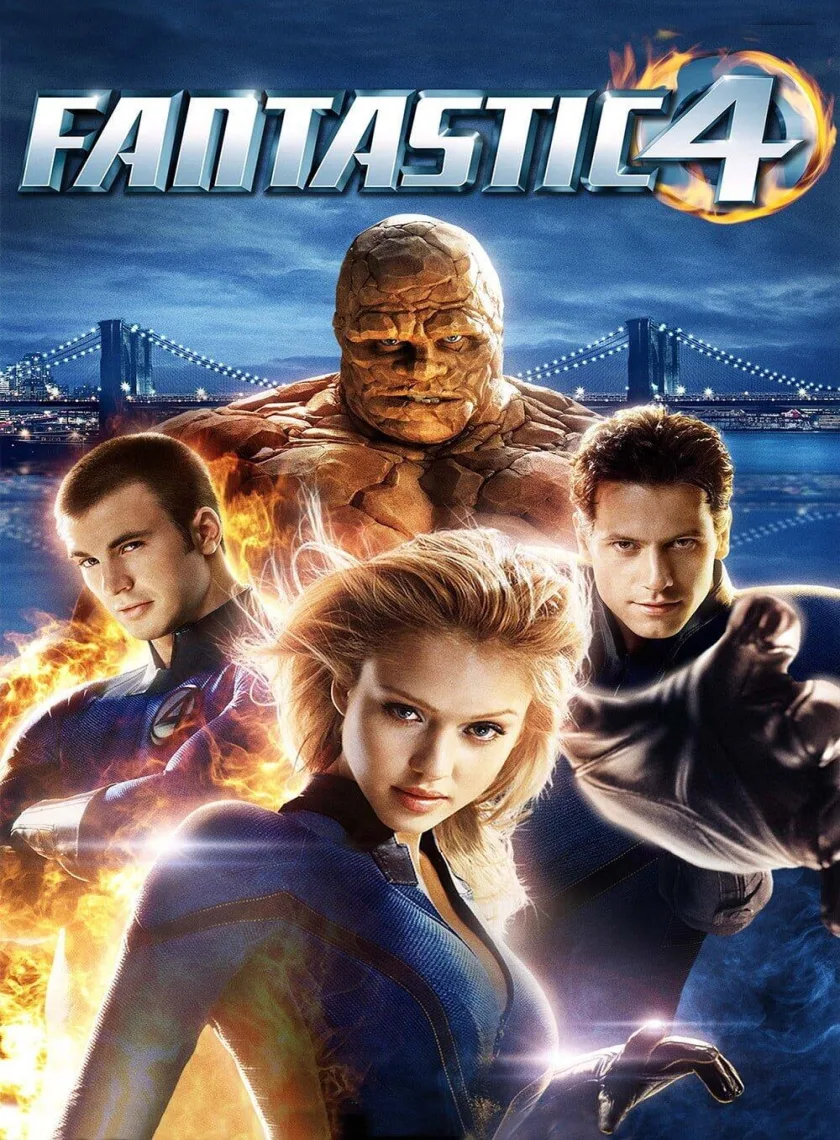 Fantastic Four (2005) (Hindi + English) Dual Audio Hollywood Movie BluRay HD ESub poster