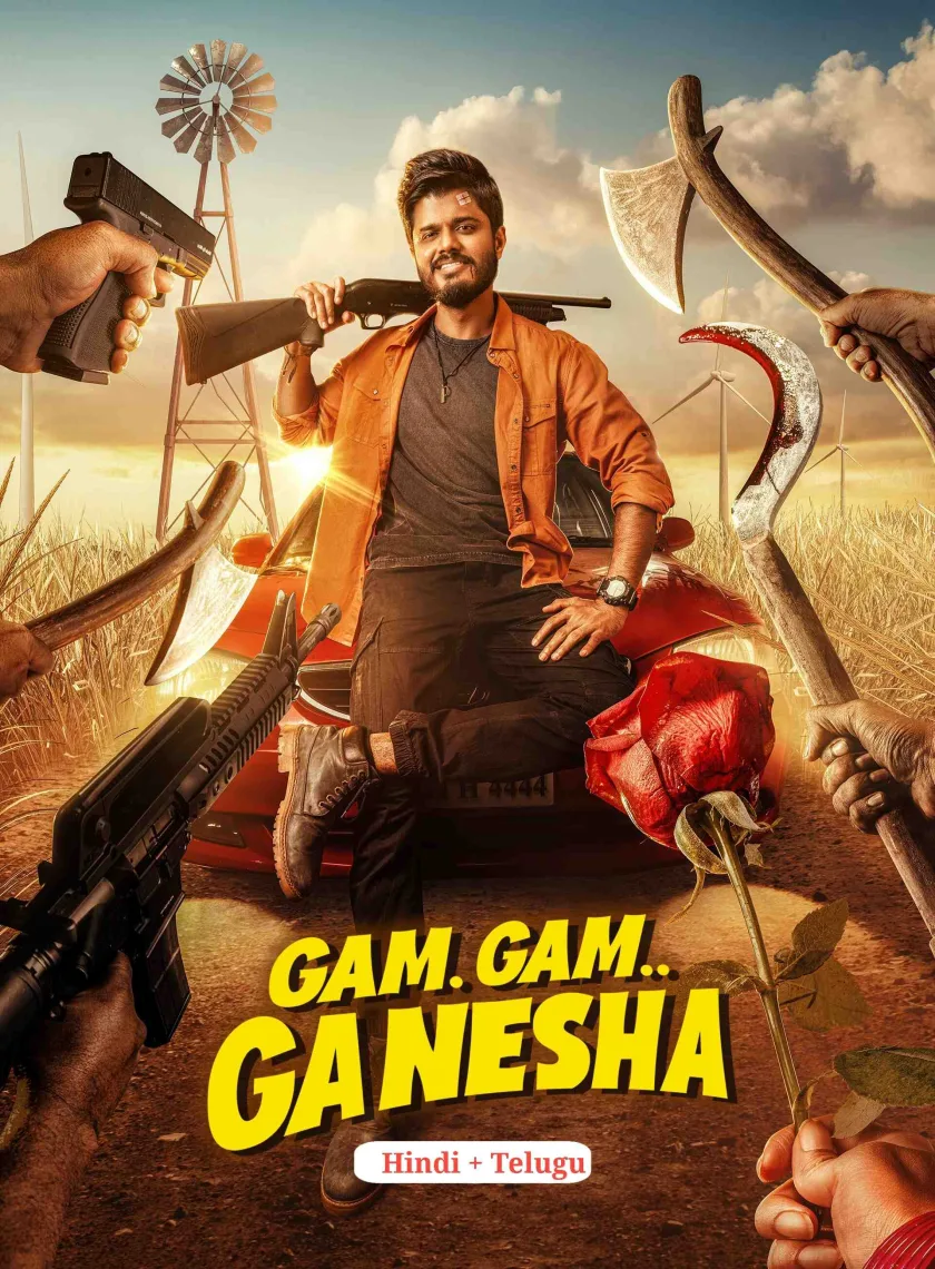 Gam Gam Ganesha (2024) (Hindi + Telugu) Dual Audio UnCut South Movie HD ESub poster