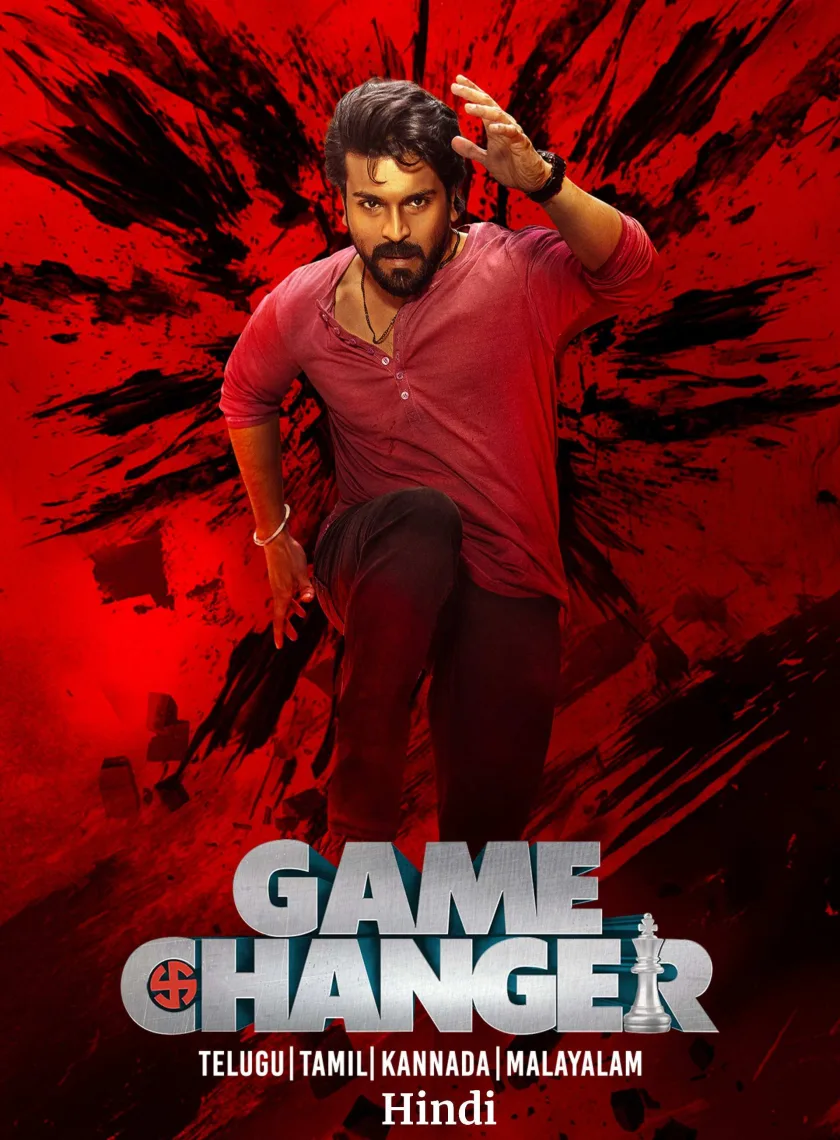 Game Changer (2025) (Hindi + Telugu) Dual Audio UnCut South Movie HD ESub poster