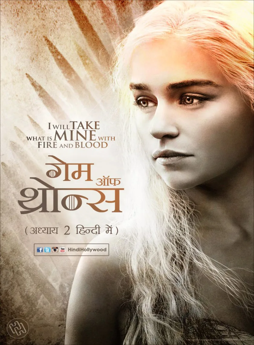 Game of Thrones S2 (2012) {Hindi +English} Dual Audio Completed Web Series HEVC BluRay ESub poster