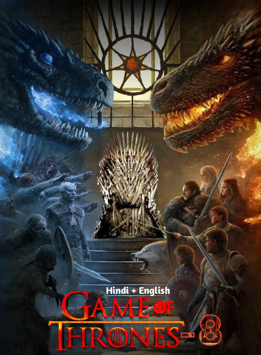 Game of Thrones S8 (2018) {Hindi +English} Dual Audio Completed Web Series HEVC BluRay ESub poster
