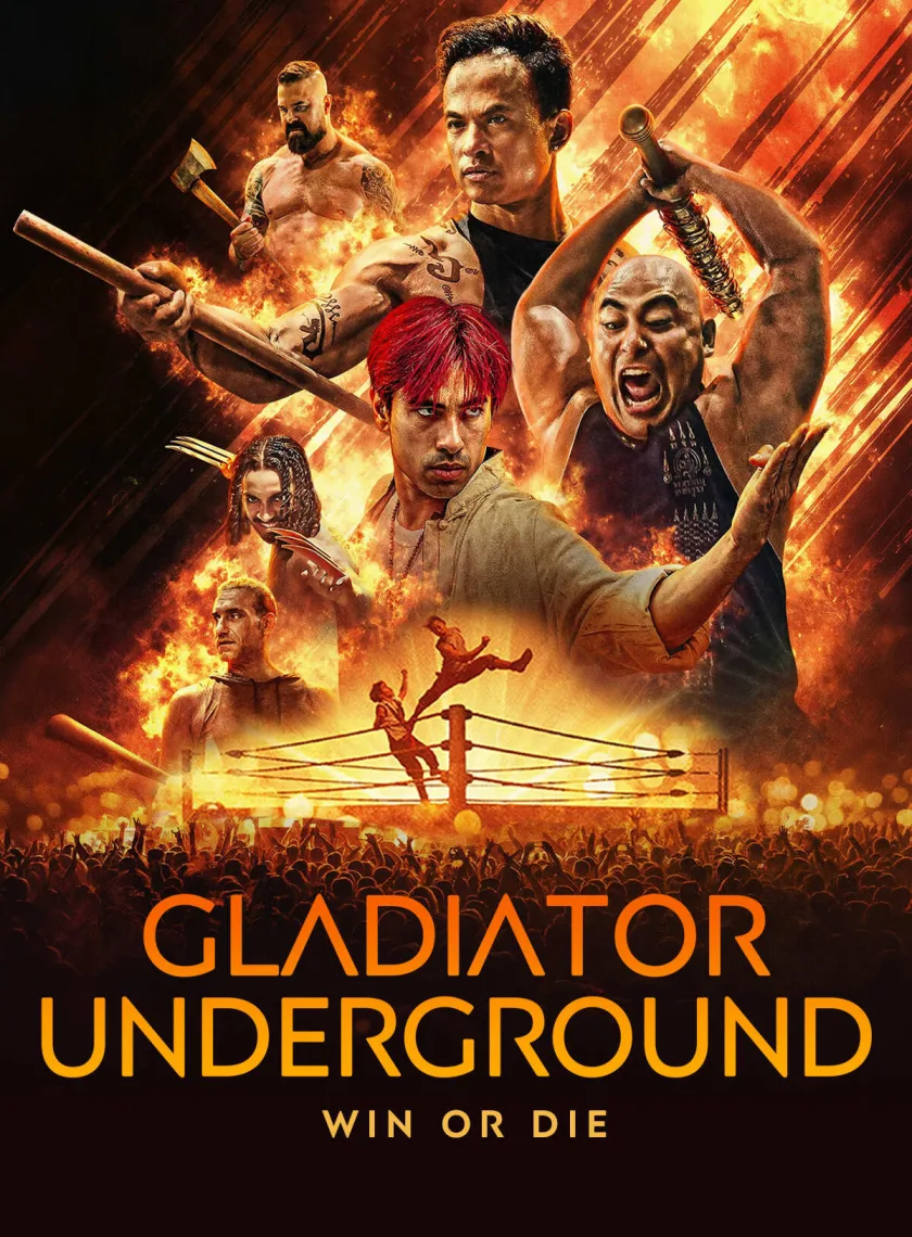Gladiator Underground (2025) (Hindi + English) Dual Audio Hollywood Movie HD ESub poster