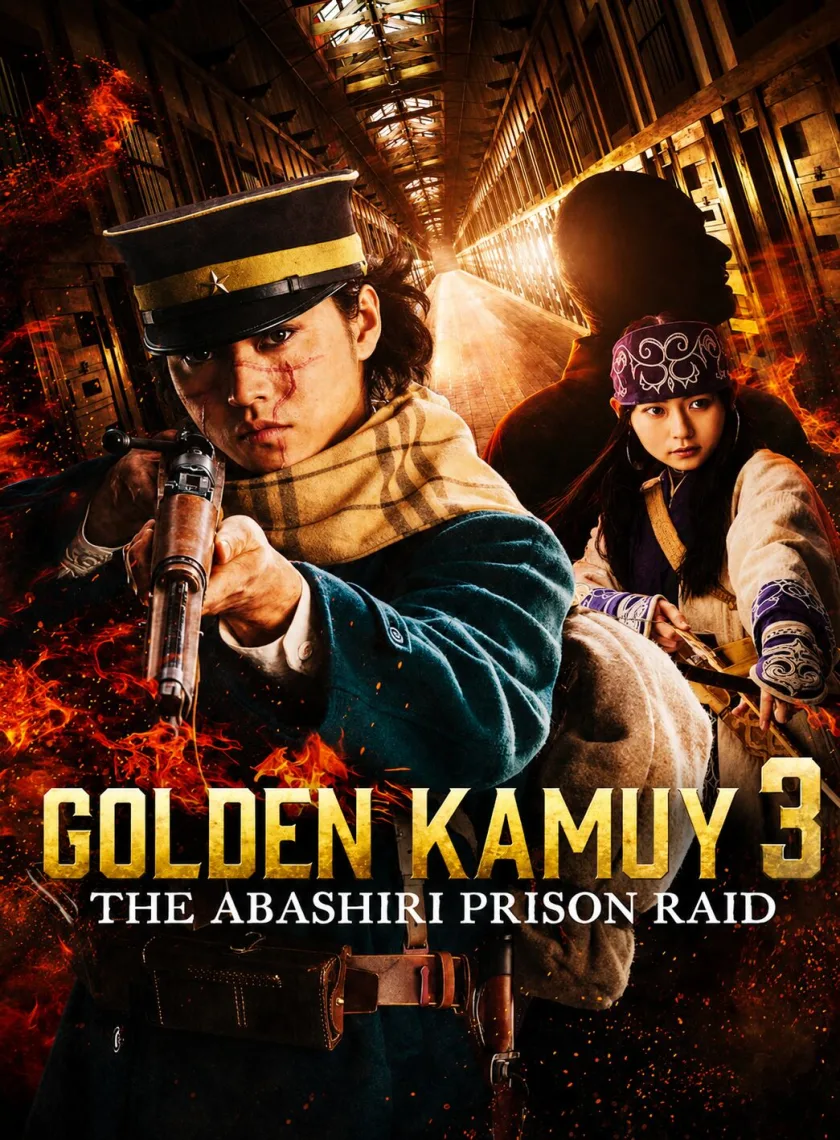Golden Kamuy - Assault on Abashiri Prison (2026) (Hindi + English) Dual Audio Hollywood Movie HD ESub poster