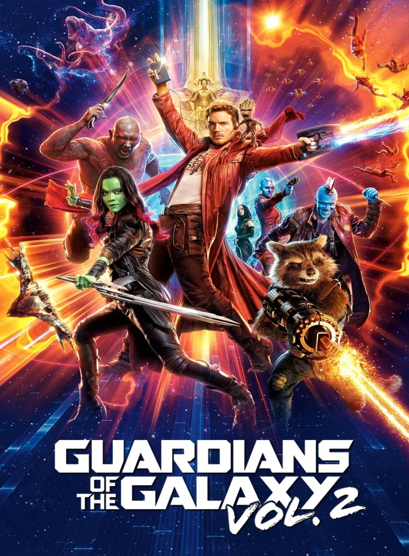 Guardians of the Galaxy Vol. 2 (2017) (Hindi + English) Dual Audio MCU Hollywood Movie BluRay HD ESub poster