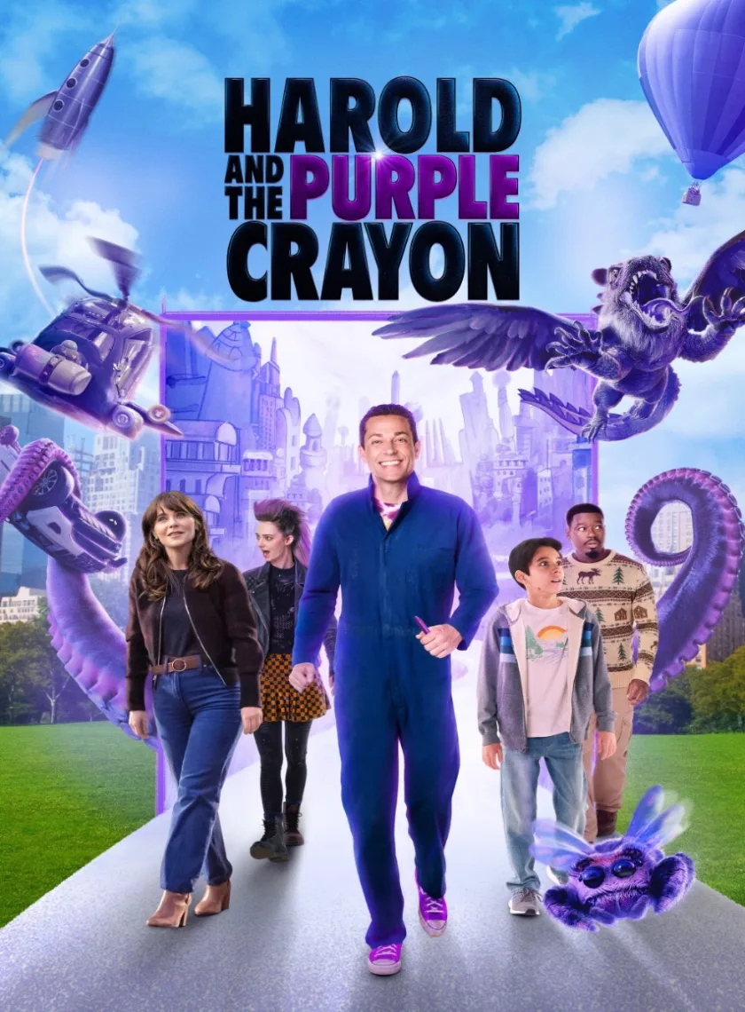 Harold and the Purple Crayon (2024) (Hindi + English) Dual Audio Movie HD ESub poster