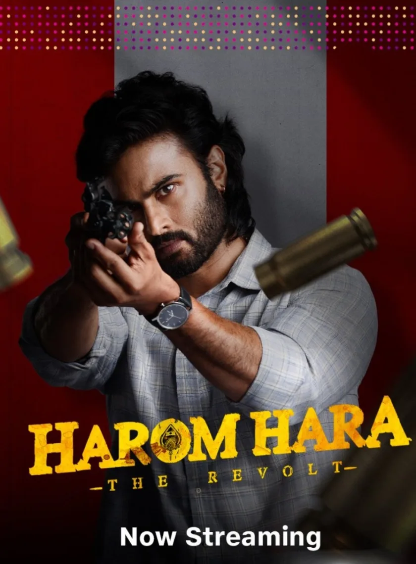 Harom Hara (2024) (Hindi + Telugu) Dual Audio UnCut Movie HD ESub poster