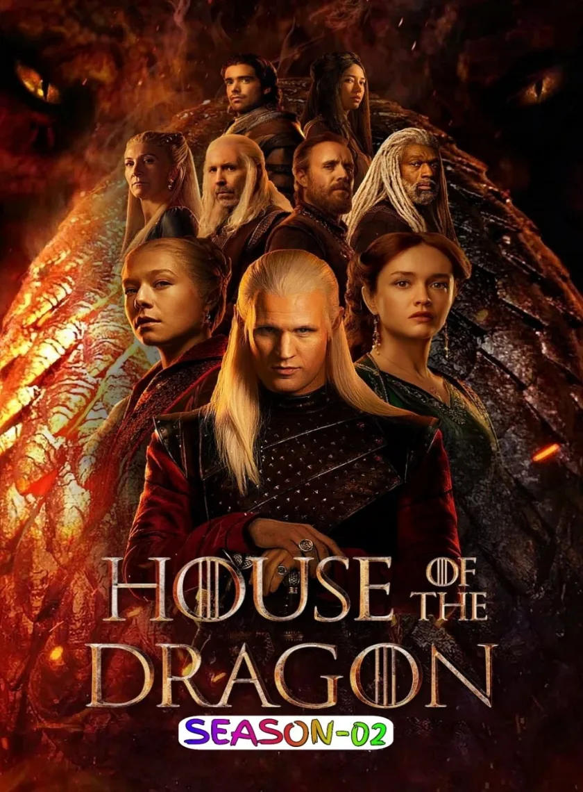 House of the Dragon S02 (2024) (Hindi + English) Dual Audio Completed Web Series HEVC ESub poster