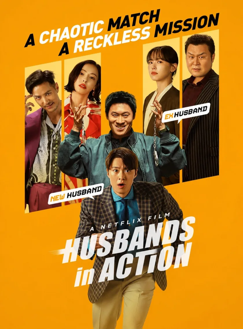 Husbands in Action (2026) (Hindi + English) Dual Audio Hollywood Movie HD ESub poster